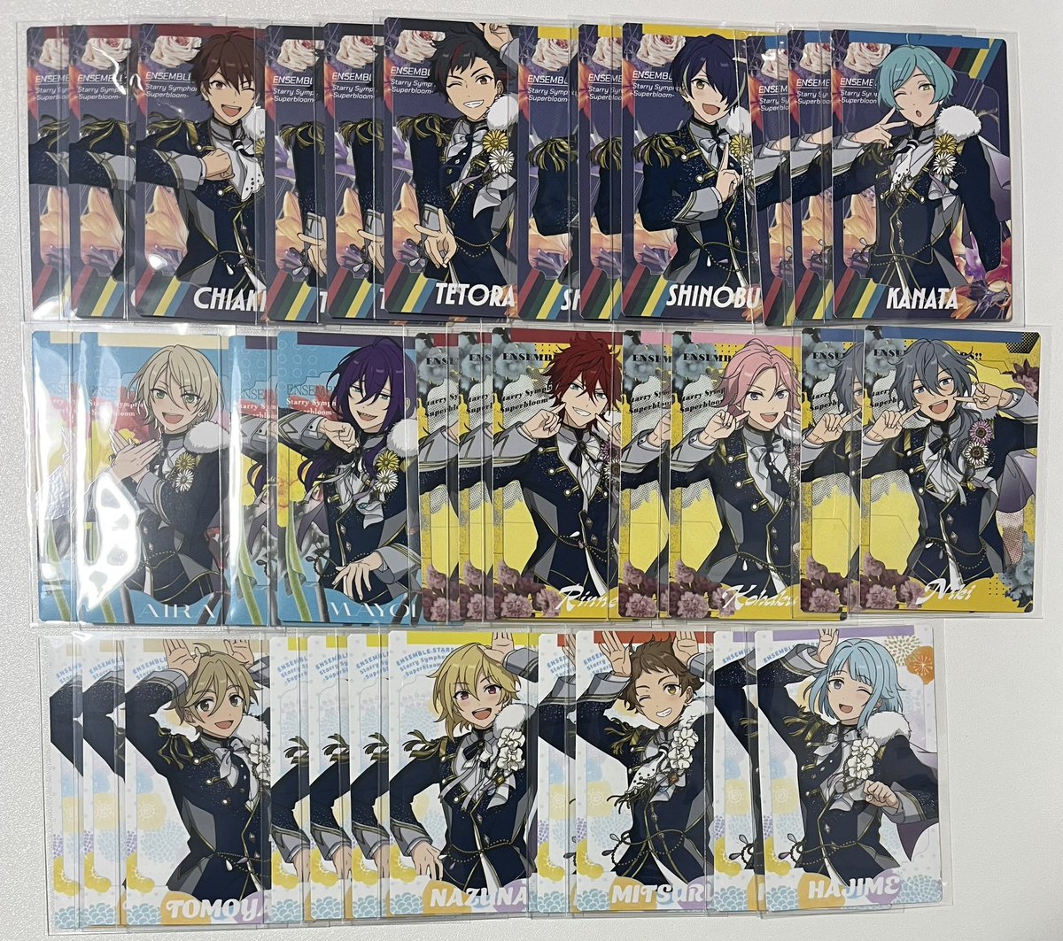 kdss1645's tweet photo. 【交換】あんスタ スタフォニ カードコレクション A

譲
千秋 鉄虎 忍 奏汰 藍良 マヨイ 燐音 こはく ニキ 友也 なずな 光 創 敬人 紅郎 颯馬 維吹 司 レオ 泉 凛月 嵐 陣 章臣

求
一彩

23日･24日会場手渡し可能
その他郵送にてお取引
お気軽にお声掛けください https://t.co/uY6PaomRMK