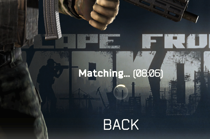 Exidence_'s tweet photo. @tarkov @nikgeneburn @bstategames Matching.... 8 Minutes already. (PvE) https://t.co/peplzBWZbh