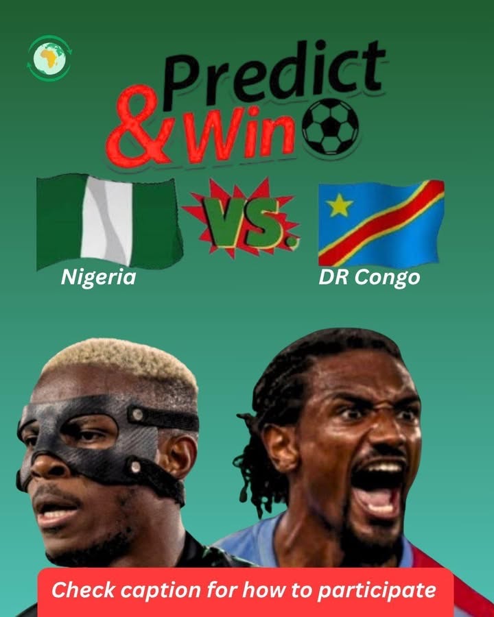 ExportAfricaNow's tweet image. Predict &amp;amp; Win Airtime! ⚽🔥
Nigeria vs DR Congo — drop your score prediction!
To qualify:
1️⃣ Mention one AfricanIES service
2️⃣ Tag 5 people
3️⃣ Repost with #africanies
First correct prediction wins.
Winner announced Monday.
#africanies #PredictAndWin #NigeriaVsDRCongo