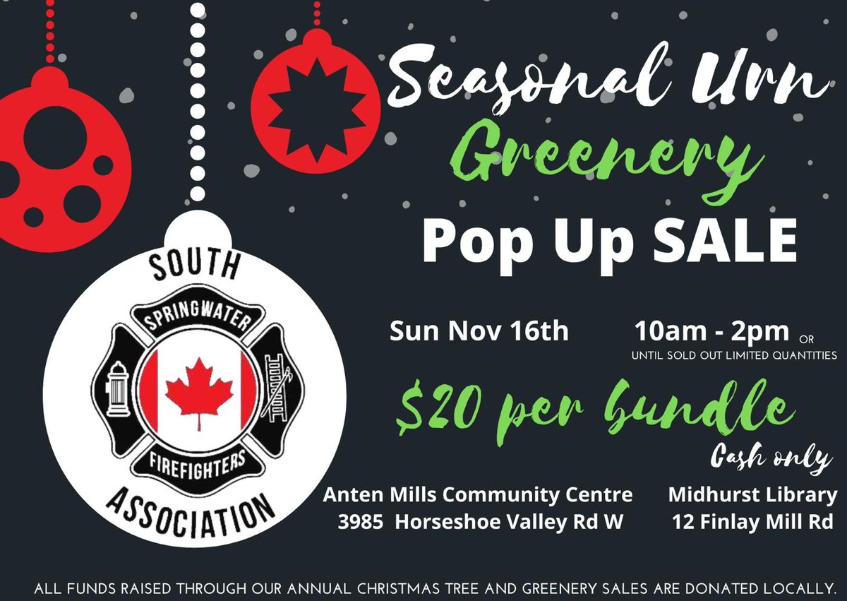 Happening today only. First come first served.