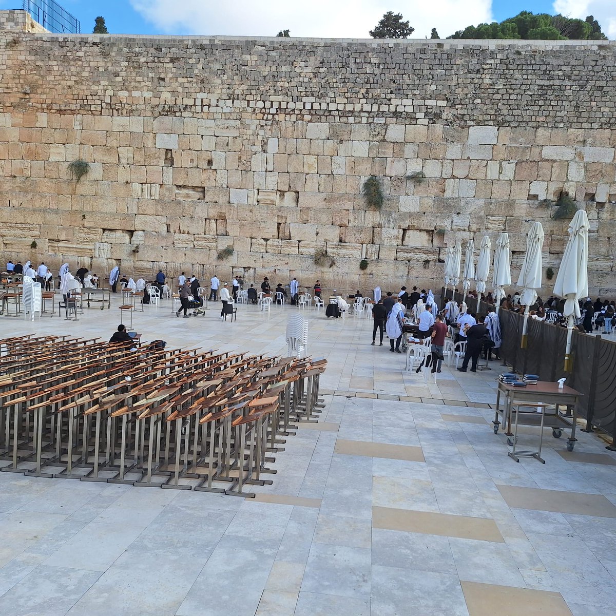 After a beautiful Lutheran service in Jerusalem led by Rev. Sally Azar  we walked past the Western Wall and had a very engaging meeting with the Rabbis for Human Rights — a community of Jewish rabbis committed to upholding human dignity and advocating for Peace and human rights