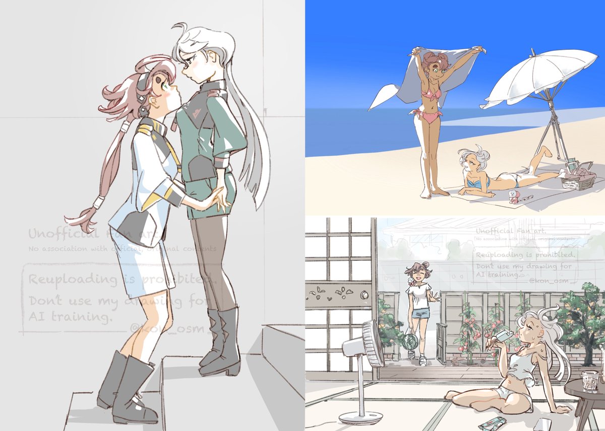 咲いてもなく絵師と呼ぶには精進が足りないですが、タグの目的が輪の拡散らしいので賑やかしに参加
年齢伏せます。1stガンダムリアタイ世代、とだけ

えっちなことを考えると老化防止になるという説を支持したり、変なメカを妄想したり、水星のFA描いたりしてます
楽しいです

#遅咲き絵師の輪