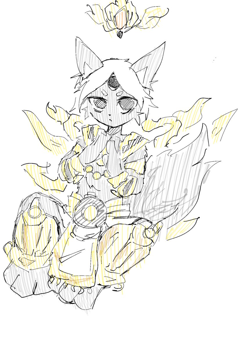 jdjagnp2's tweet image. ケモ化してみたかったんです…てことでガネーシャのケモ化描きました。
てか自分誕生日おめでとう！
#にゃんこ大戦争　#にゃんこ