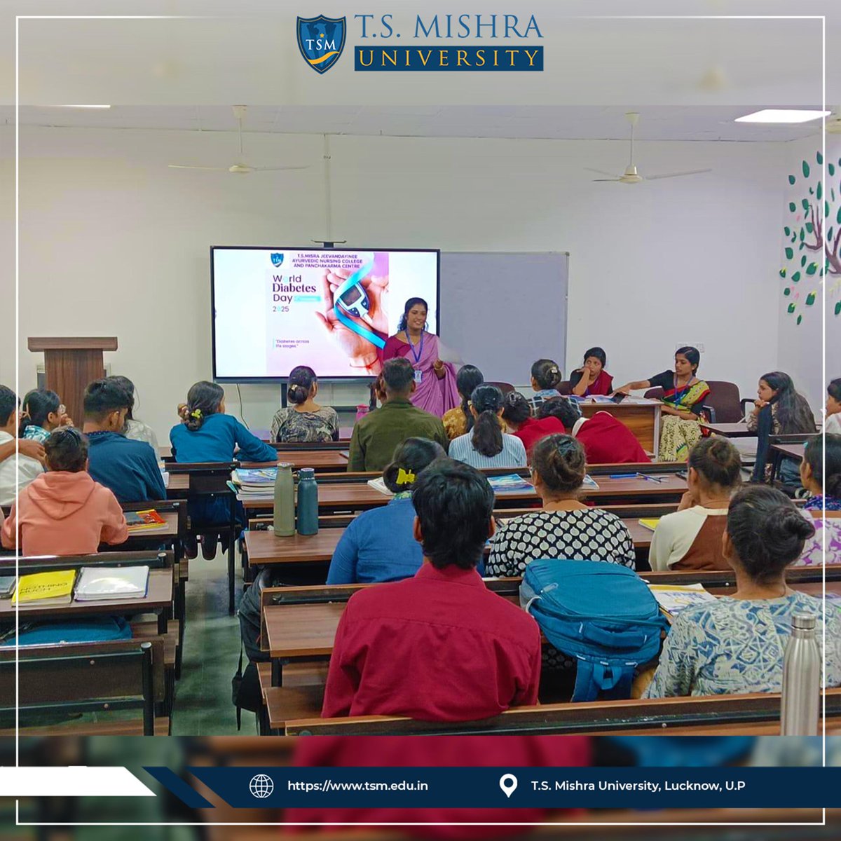 tsm_university's tweet image. &quot;World Diabetes Day&quot;
On 14th November, T.S Misra Jeevandayinee Ayurvedic Nursing College, T.S. Mishra University, observed World Diabetes Day under the esteemed guidance of Dr. Charu Gauba, Dean of Ayurveda.