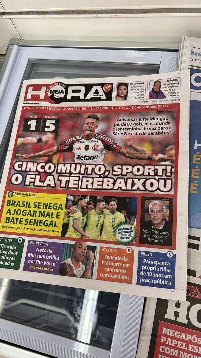 martinFLA81's tweet image. Cinco muito…
Flamengo líder!