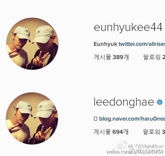 dinitroethane's tweet photo. it's not just hyuk that changed his dp at the time -- they both changed their ig dps to a photo of them wearing 🌴 hats and got criticized for it. hae changed his soon after, hyuk kept it for a day before changing https://t.co/7IHCEnTF1L