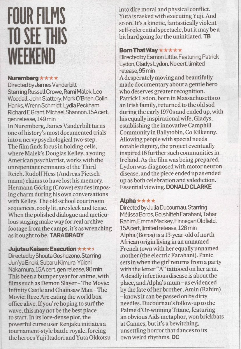 aidomc's tweet image. &quot;FIVE STARS...ESSENTIAL VIEWING..DESPERATELY MOVING AND BEAUTIFULLY MADE&quot; according to Donald Clarke in @IrishTimesCultr &amp;amp; we&apos;re not going to argue! Screening at 18.10 in the IFI, Dublin this evening and at 17.30 in @mayomovieworld in Castlebar. In cinemas for a few more days.