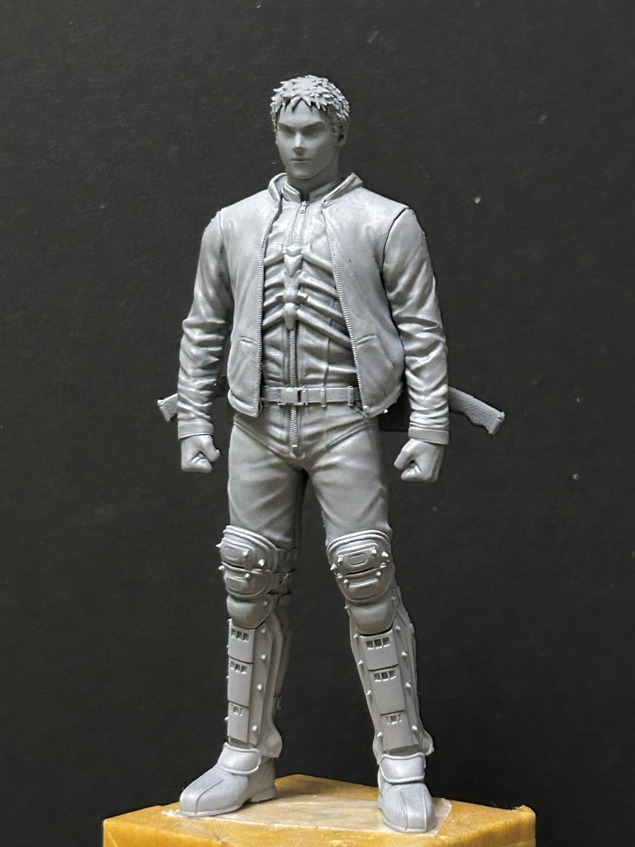 壊　進捗
一旦ミニサイズで出力しました
#dorohedoro