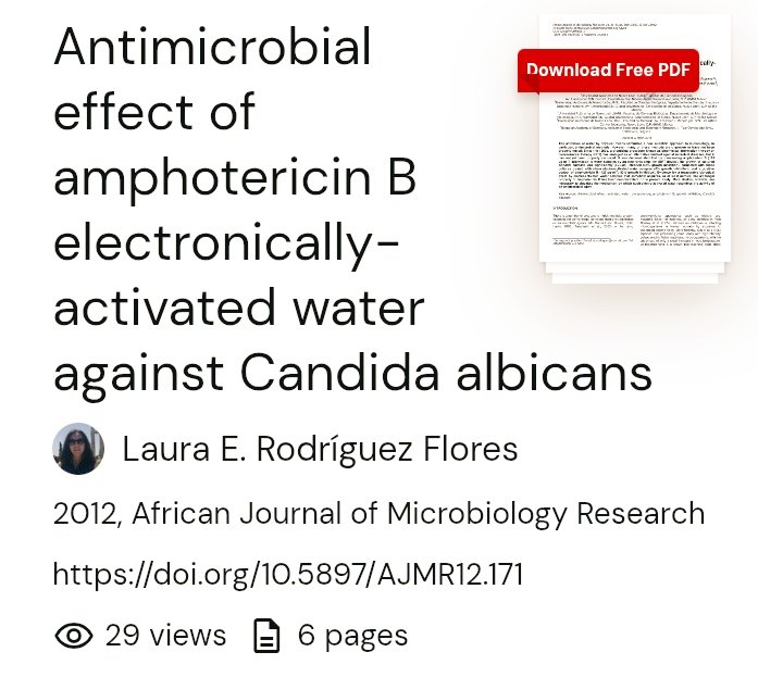 Metabolicmonstr's tweet image. Wow. There&apos;s several scientific studies on this stuff. 

In one study, the information of an anti-fungal medication was transferred on to water and the water had 50% of the anti-fungal effect of the actual medication.