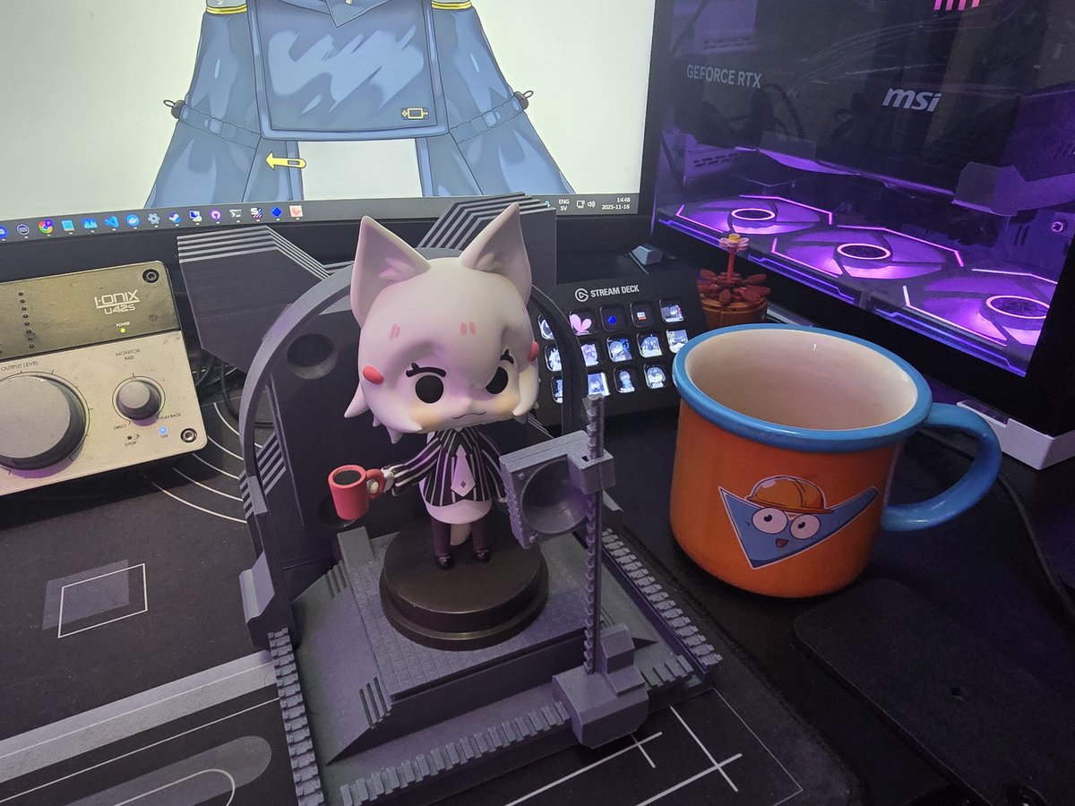 Got my Tenma bobblehead. Tbh I dont remember buying it so I was probably drunk. Now I need to print a bigger 'stage.'