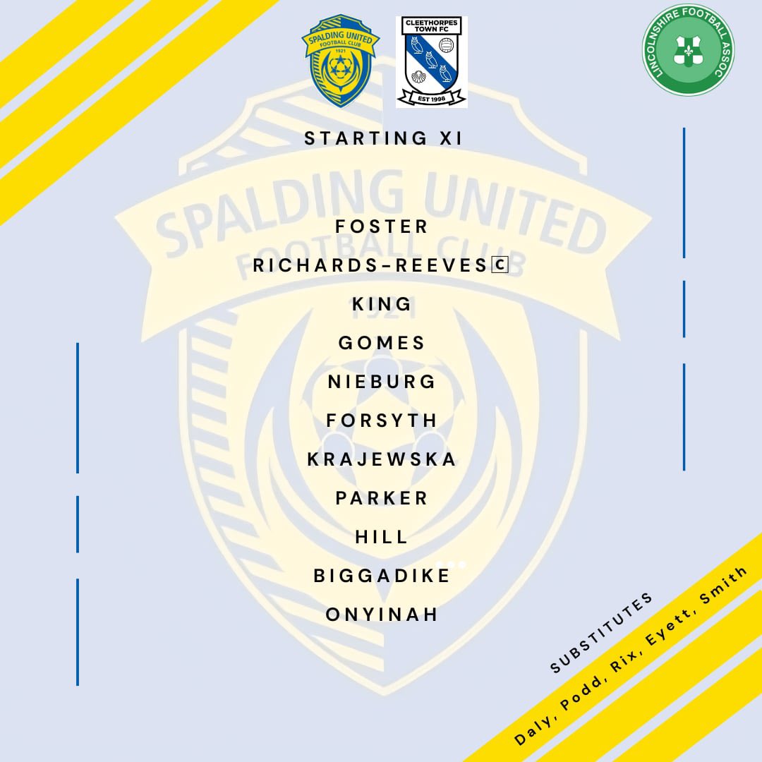 Your starting line up💪

#UpTheTulips #GameDay #SpaldingUnitedWomen #FootballFamily #GrassrootsFootball #WomensFootball  #SupportLocal #SpaldingUnited #MatchDayVibes #TulipPower
