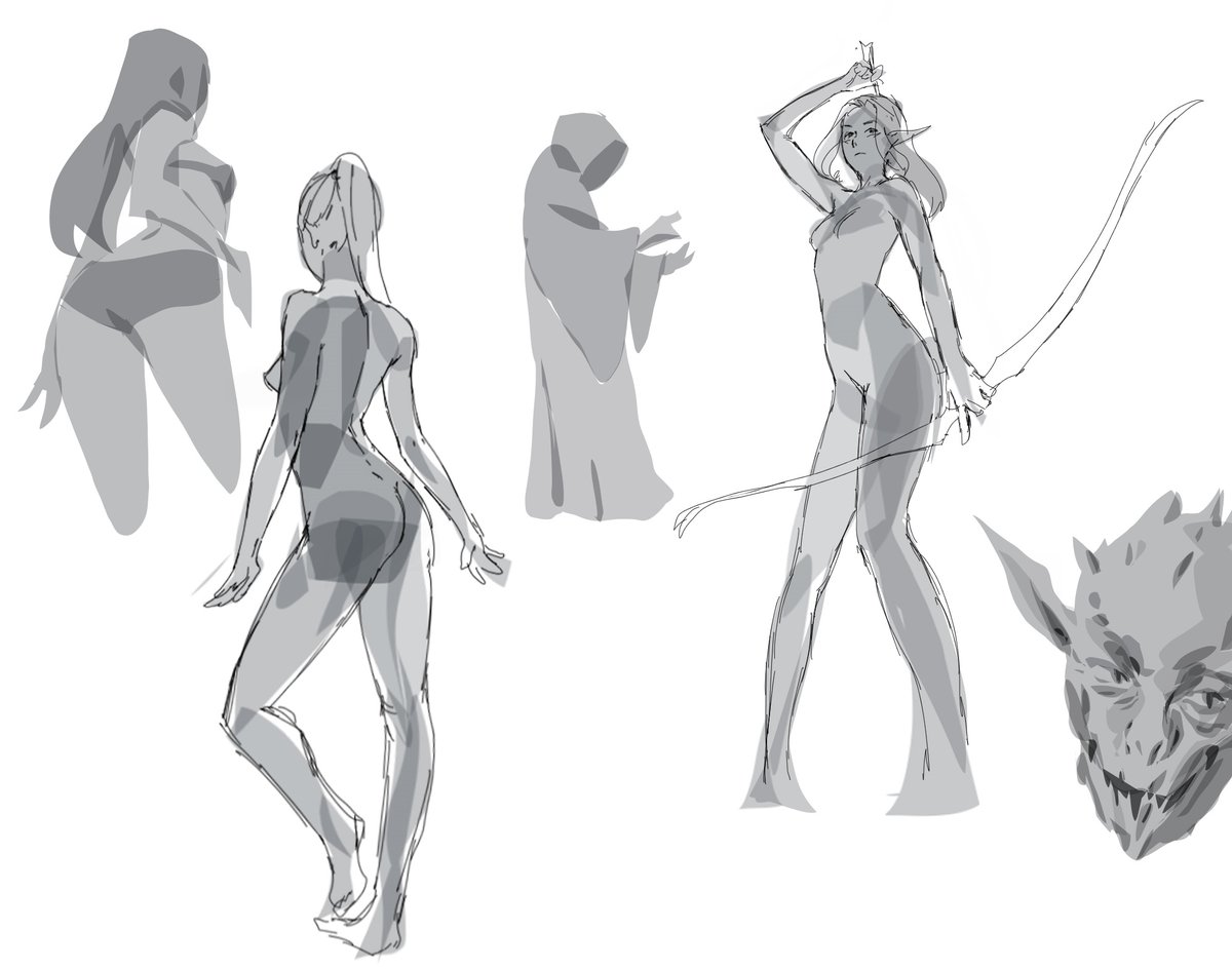 moonlit_sky_'s tweet photo. sketching and drawing with the lasso tool #sketches #art #digitalart #rkgk https://t.co/tJaPJPUvVj