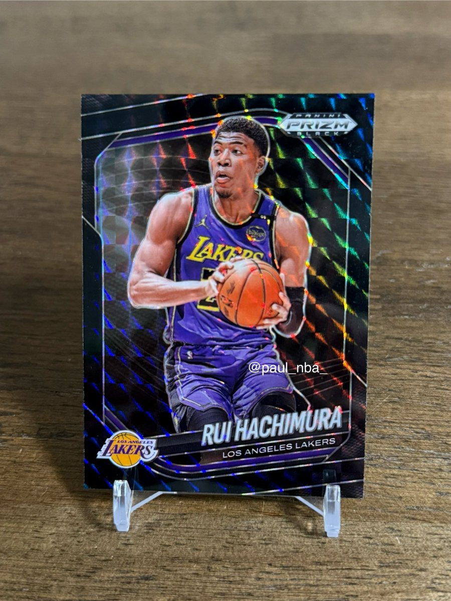 GB帰還⑤ Rui Hachimura 2024-25 Panini Prizm Black Black Finite