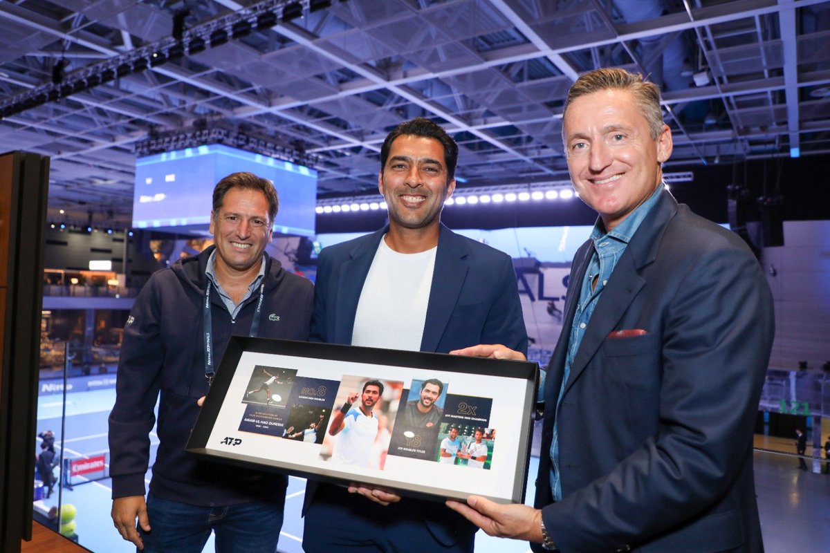 imyousafanjum's tweet photo. Proud moment for Pakistan! 🎉🎾 @aisamhqureshi receives Nitto ATP Appreciation for his outstanding contributions to tennis! 🌟 His dedication & passion inspire a nation! 💪 #AisamulHaq #PakistanTennis #NittoATP
keep going #AisamulHaqQureshi
@GovtofPakistan
@NOCPakistan https://t.co/gq34W0YnPR