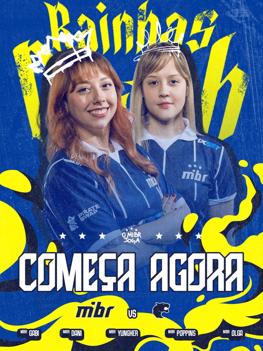 VALENDO A TAÇA DO RAINHAS DO CLUTCH ♟️👑

MIBR 🆚 Furia | ⏰ AGORA

📺 twitch.tv/ferjeeoficial