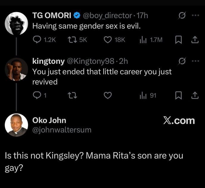 A preacher finds out a church members secret while scrolling on X.