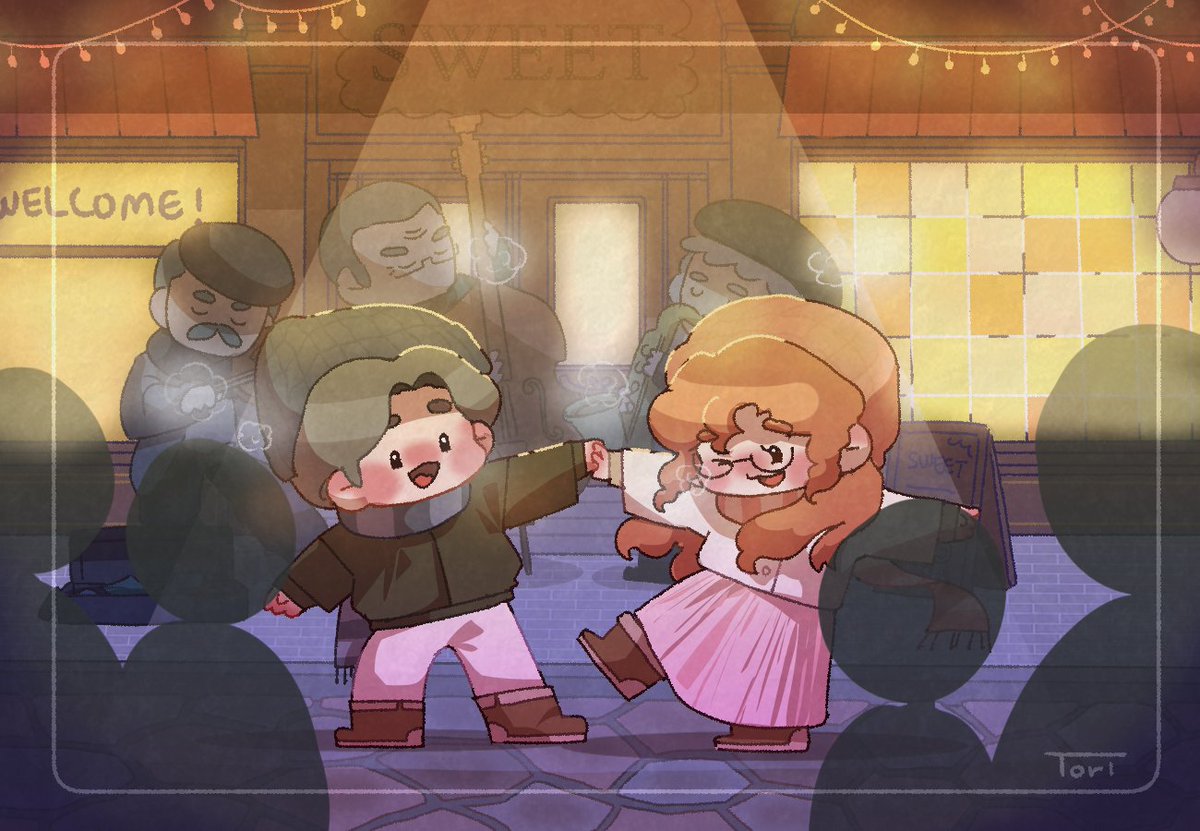 Tori_ere's tweet photo. #illustration #Dance 

스터디 작업물.
거리악사 앞에서 춤을! 🕺💃 https://t.co/z0zfjR6Gzv