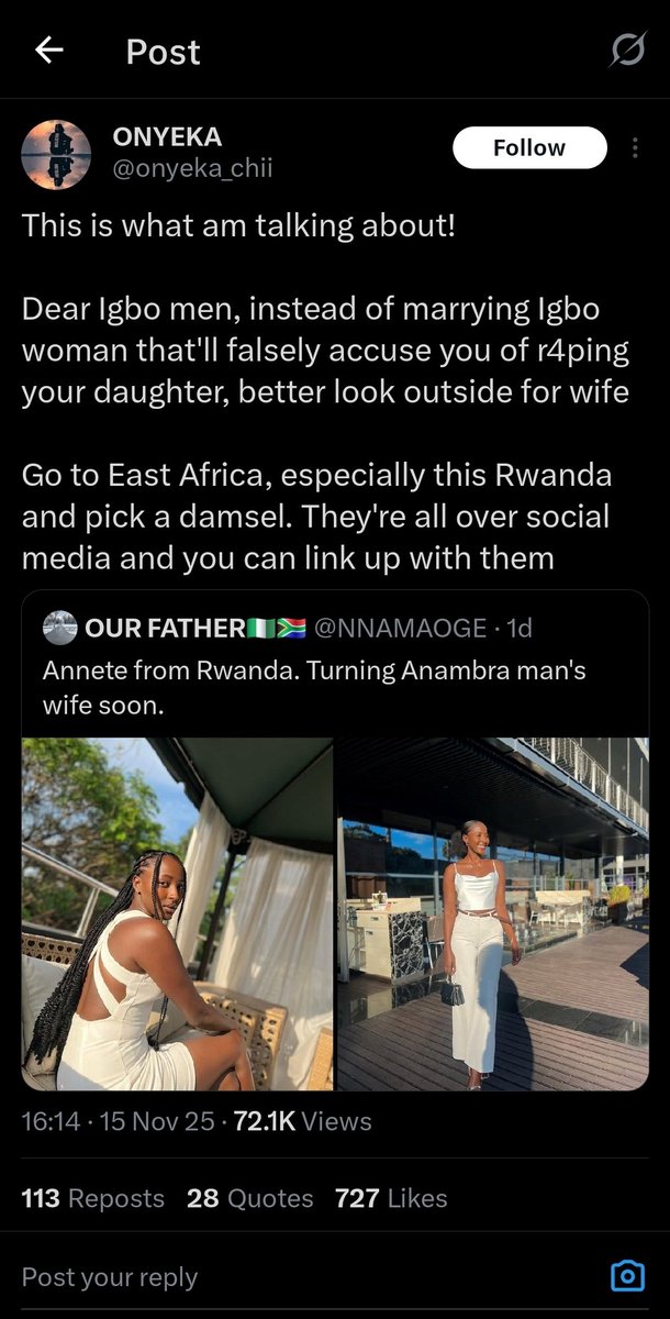 theNETng's tweet image. Nollywood screen goddess, Genevieve Nnaji replies X user who urged Igbo men to look for wives outside the country

#Trending