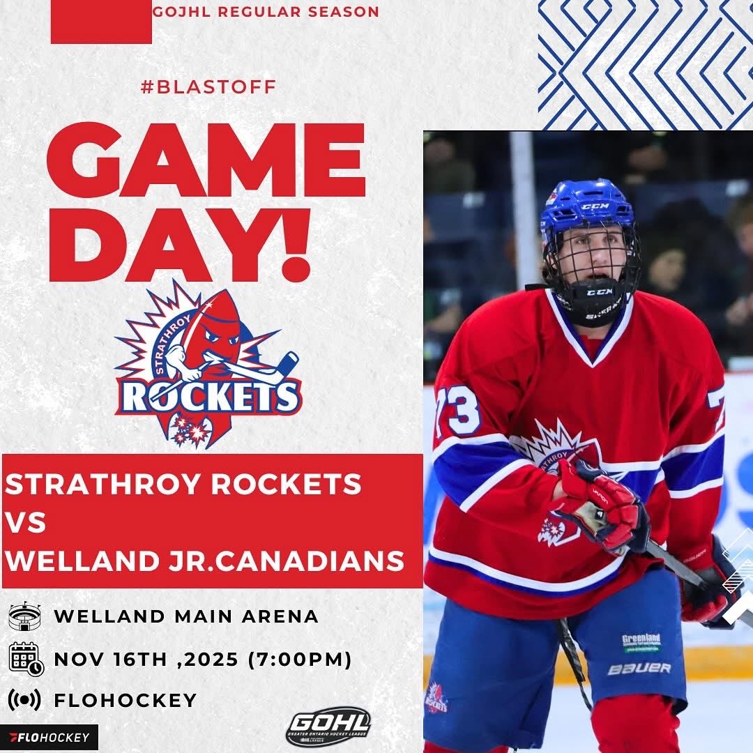 Heading to Rose City to take on the Welland Jr. Canadians! 

You can catch the game live on @flohockey or listen to Rockets Radio Network by tapping/clicking the link below! 

rocketsaudionetwork.mixlr.com/events/4667759
