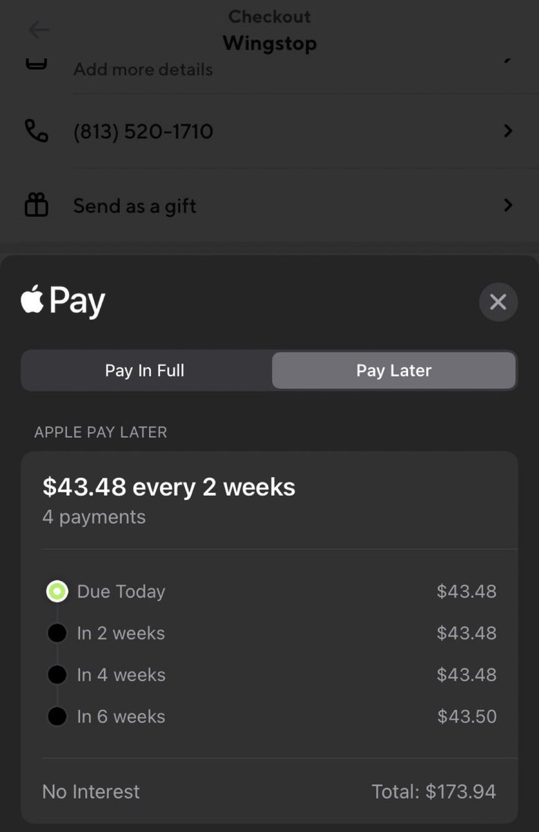 these payments on wingstop are expensive
