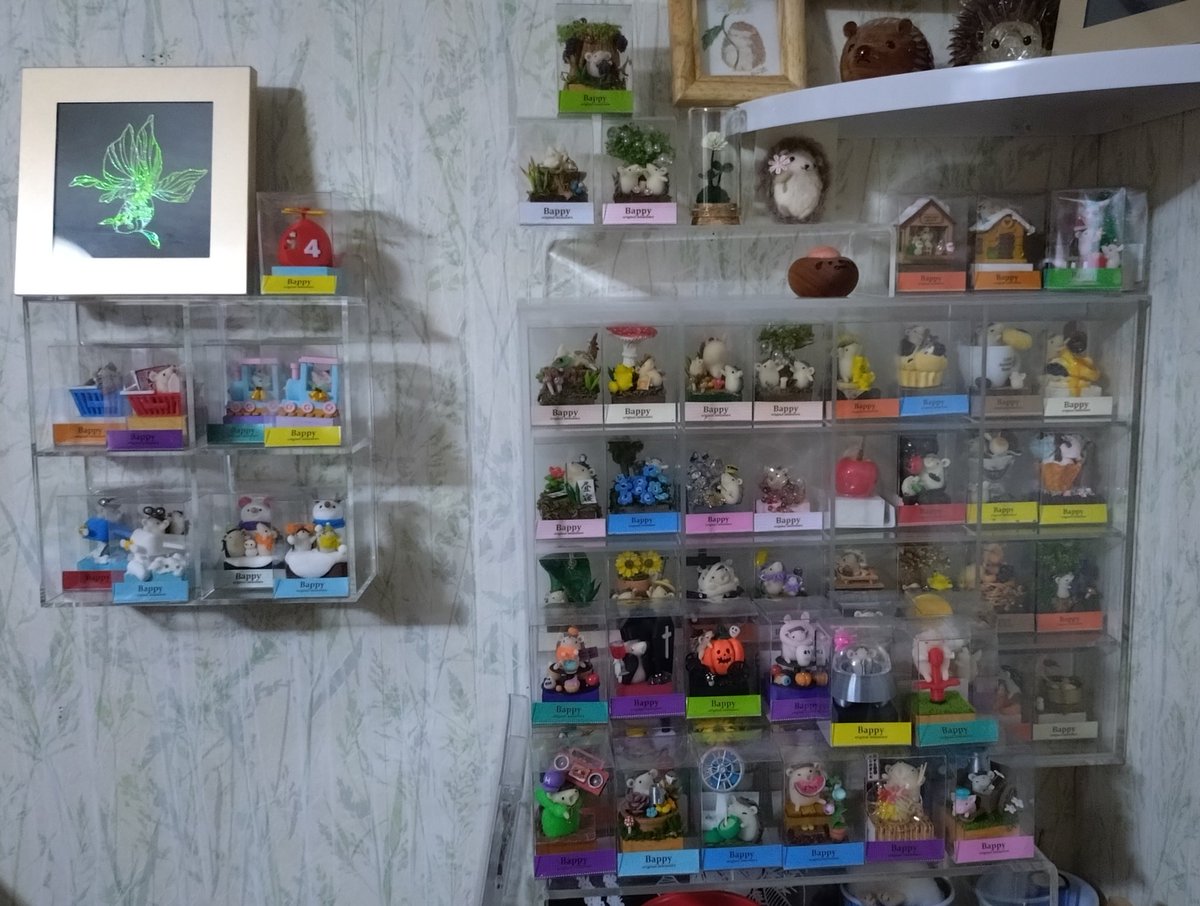 見えるように飾れてない子達がいっぱいいるので早く用意してちゃんと飾りたい…