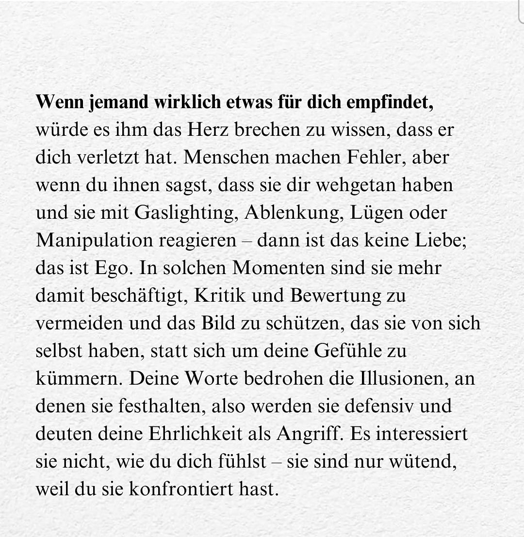 LamJEN1682's tweet image. Ehrlichkeit ist kein Angriff. Aber manche verteidigen lieber ihr Selbstbild, als Verantwortung zu übernehmen.
#Selbstwert
#ToxischeBeziehungen
#GesundeGrenzen
#EmotionalerMissbrauch
#Mindset
#Wachstum
#Selbstliebe
#RealTalk
#RedFlags