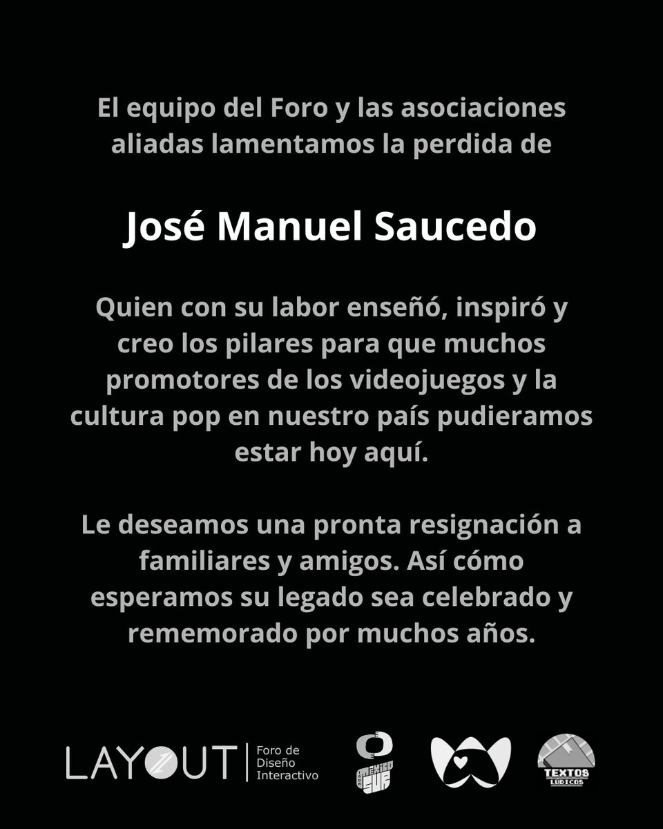 ForoLayout's tweet image. Con profundo dolor nos sumamos al duelo de la familia amigos y comunidad. @Azevrec dejó un legado muy importante para los videojuegos en México y siempre vamos a honrarlo y recordarlo.