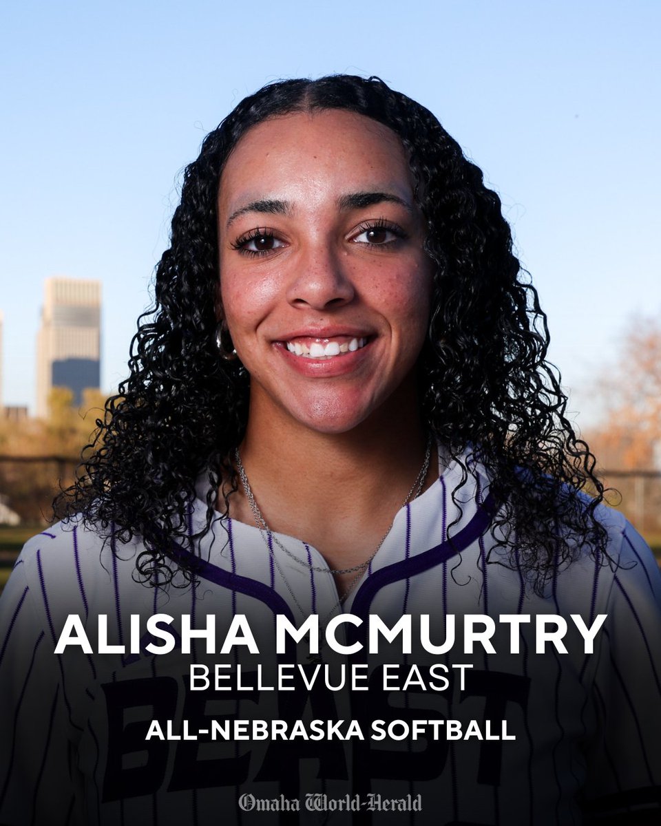 Congrats to Bellevue East's Alisha McMurtry for being named to the Omaha World-Herald’s All-Nebraska softball team! 

Read more about the team here: omaha.com/sports/high-sc…