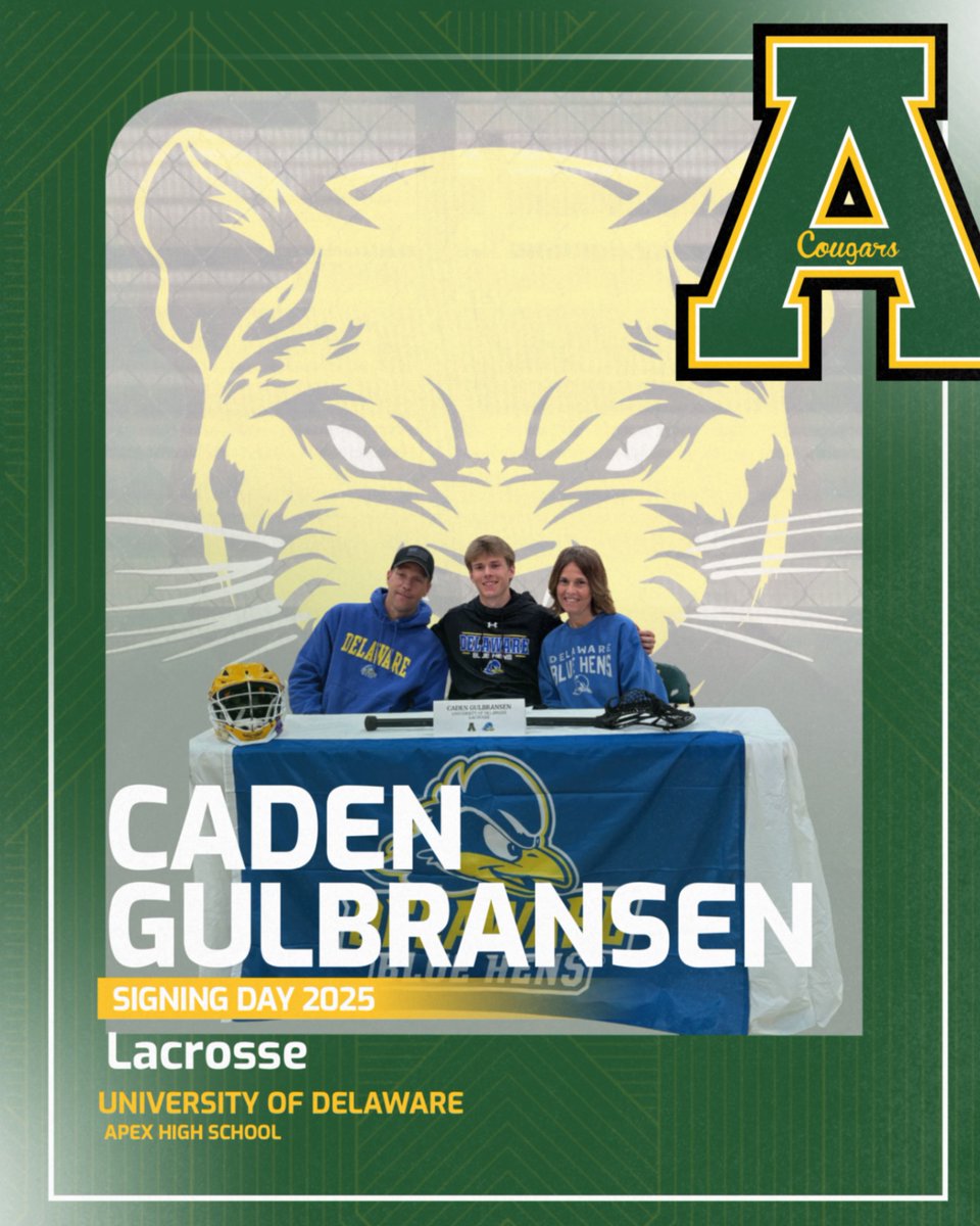 Congratulations, Caden! 🥍
<a href="/ApexHighSchool/">Apex High School</a> <a href="/apexhsathletics/">Apex Athletics</a>  <a href="/APEXLAX/">Apex Lacrosse</a>