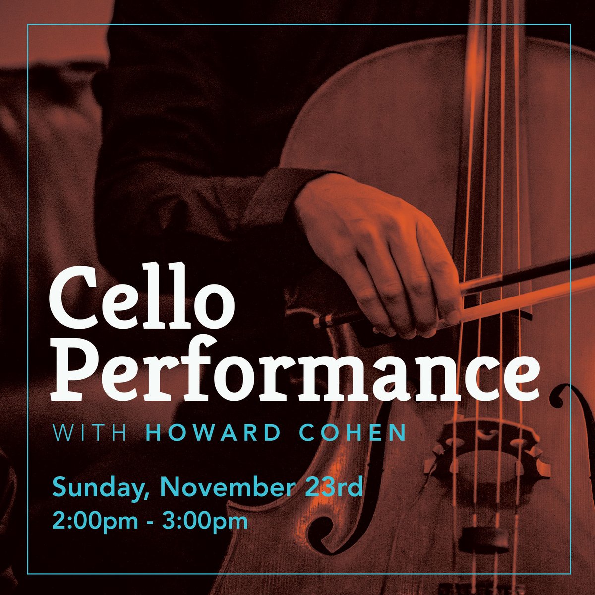 HenHudLibrary's tweet image. Howard Cohen, accomplished cellist, will be performing Bach to the Beatles. Musical selections will include the following genres: classical, jazz, klezmer, Irish tunes, and popular standards. No registration is required.

#cello #howardcohen #hhfl #librariesrock