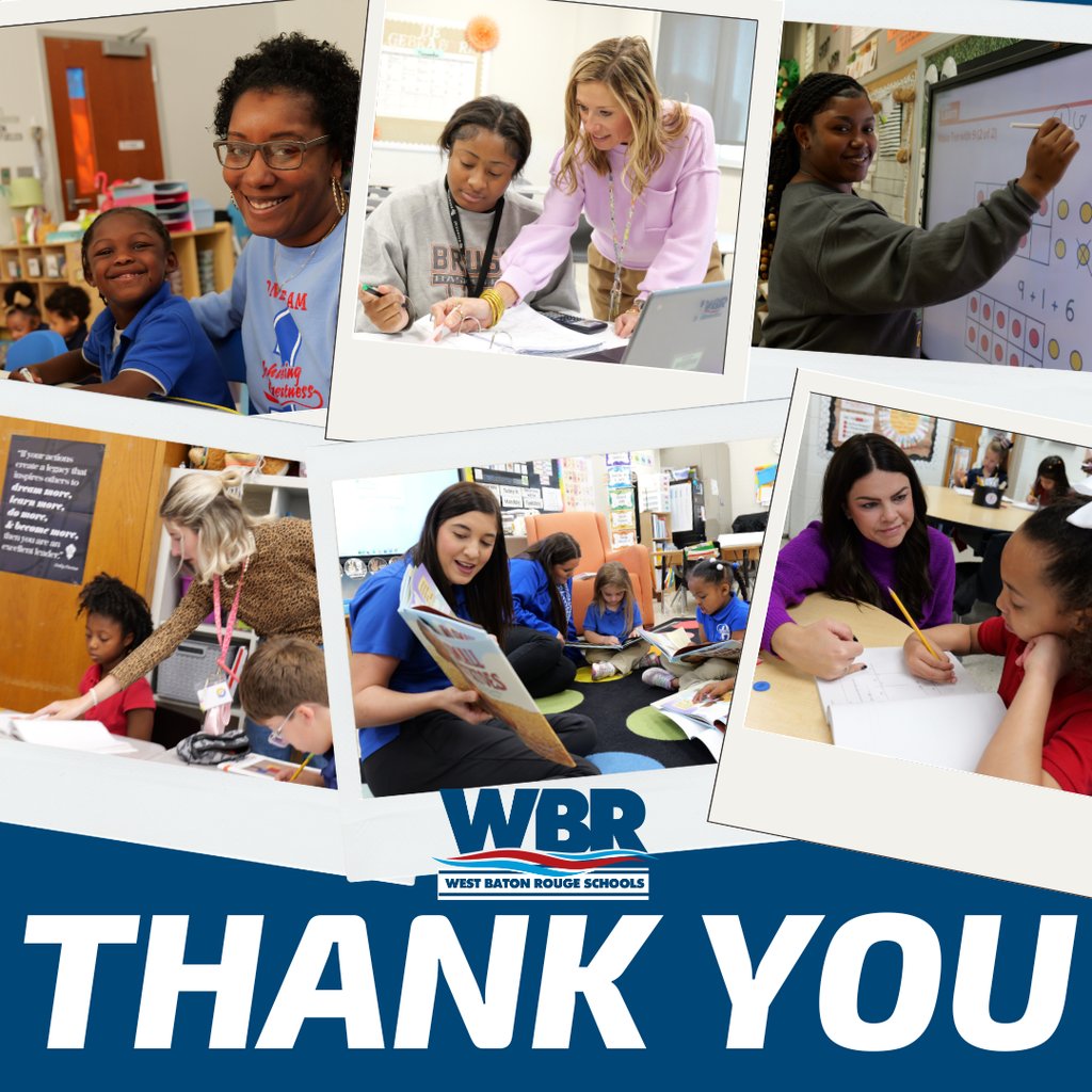 Thank you, West Baton Rouge Parish!
