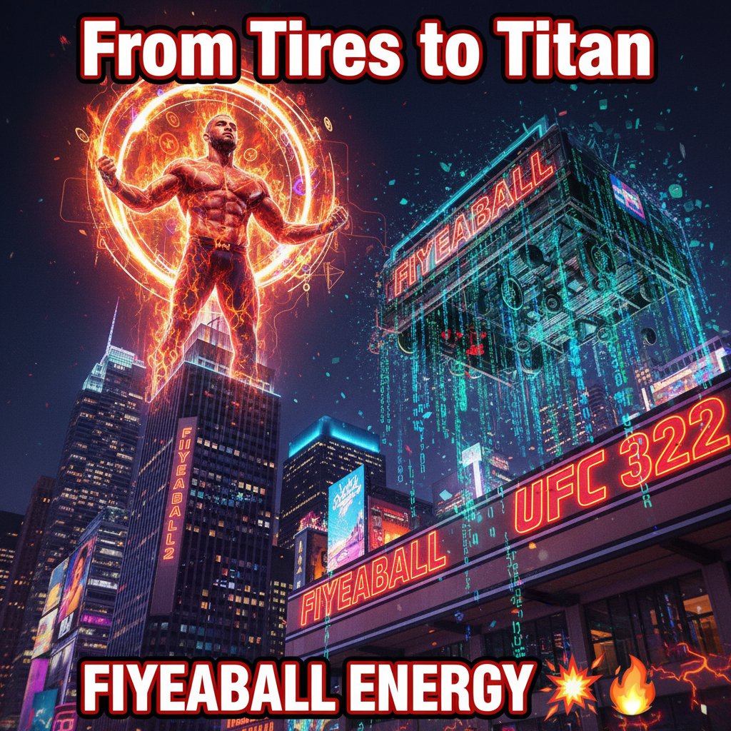 FIYEABALL's tweet photo. π₯ Alex Pereira once trained to be a pro kickboxer at 21 while working at a tire shop... now he's OWNING MSG like a boss π€
Just wait till FIYEABALL hits https://t.co/FkrbK45Hzm β same takeover energy π§¨
#FIYEABALL #UFC322 #AlexPereira #MSGTakeover https://t.co/0f37arqZOm