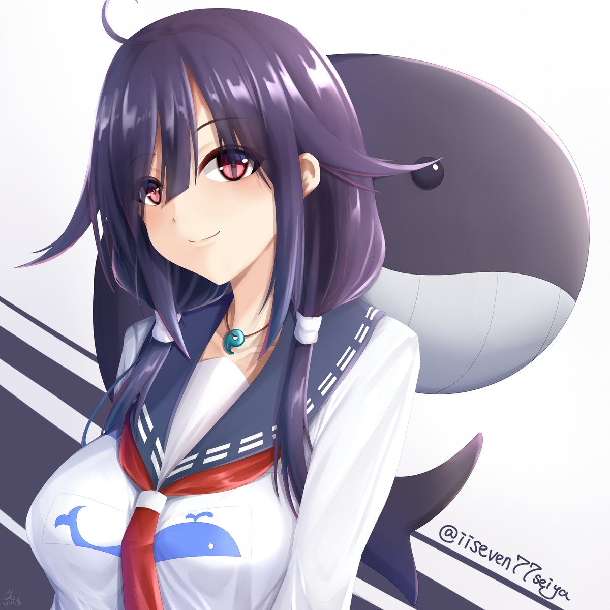 大鯨進水日! #大鯨 #艦これ版深夜の真剣お絵描き60分一本勝負 #艦これ