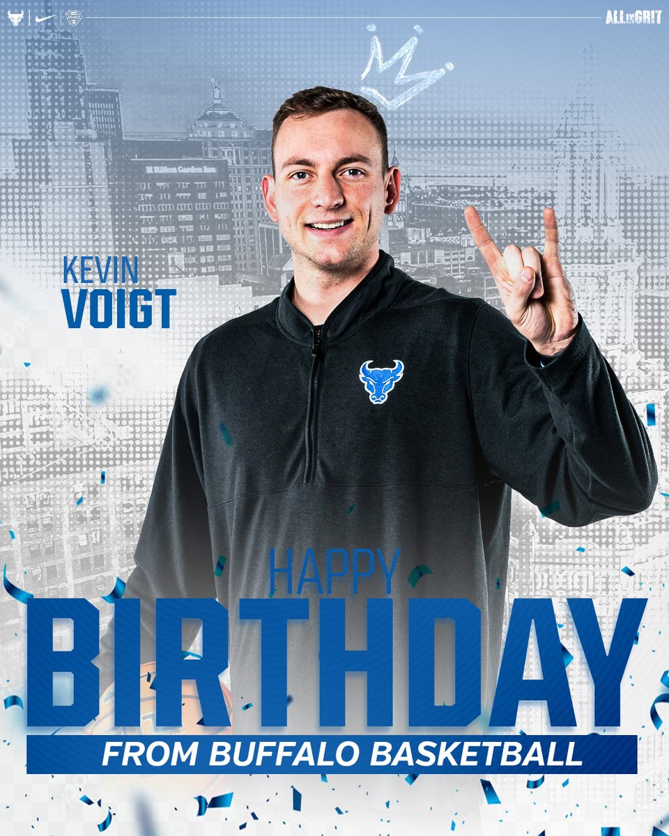 Happy birthday to Assistant Coach and Director of Operations, Kevin Voigt! 🎉

We hope you have a great day! 🤘

#UBHornsUP #ALLinGRIT