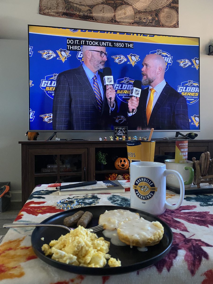 ready for some morning preds hockey #Smashville