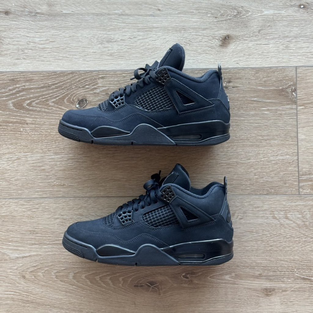 real vs fake jordan 4 black cat