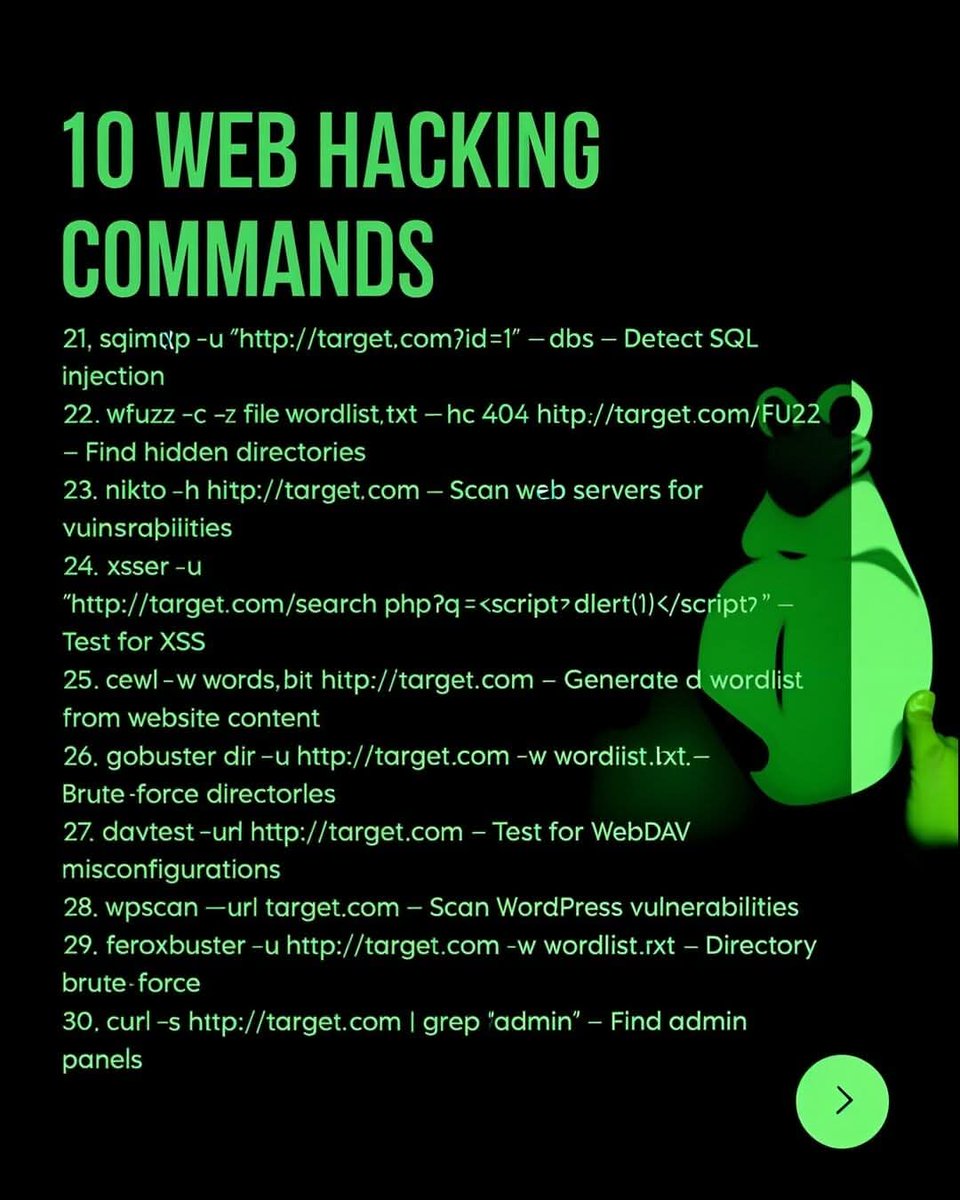 Anastasis_King's tweet image. 💻 𝟖𝟎+ 𝐋𝐢𝐧𝐮𝐱 𝐂𝐨𝐦𝐦𝐚𝐧𝐝𝐬 𝐄𝐯𝐞𝐫𝐲 𝐄𝐭𝐡𝐢𝐜𝐚𝐥 𝐇𝐚𝐜𝐤𝐞𝐫 𝐌𝐮𝐬𝐭 𝐊𝐧𝐨𝐰 ⚔️⁣⁣⁣⁣

#EthicalHacking #Linux #KaliLinux #CyberSecurity #InfoSec #Hacking #Pentesting #RedTeam #BlueTeam #CommandLine #SecurityTools