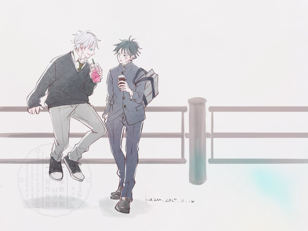 五伏
1d/w +30min
「デート」「制服デート」

開催ありがとうございます！
メ→公立高校、五→私立坊っちゃん校で、メに会いたいから車送迎断って電車通学にする五がいて欲しい😚