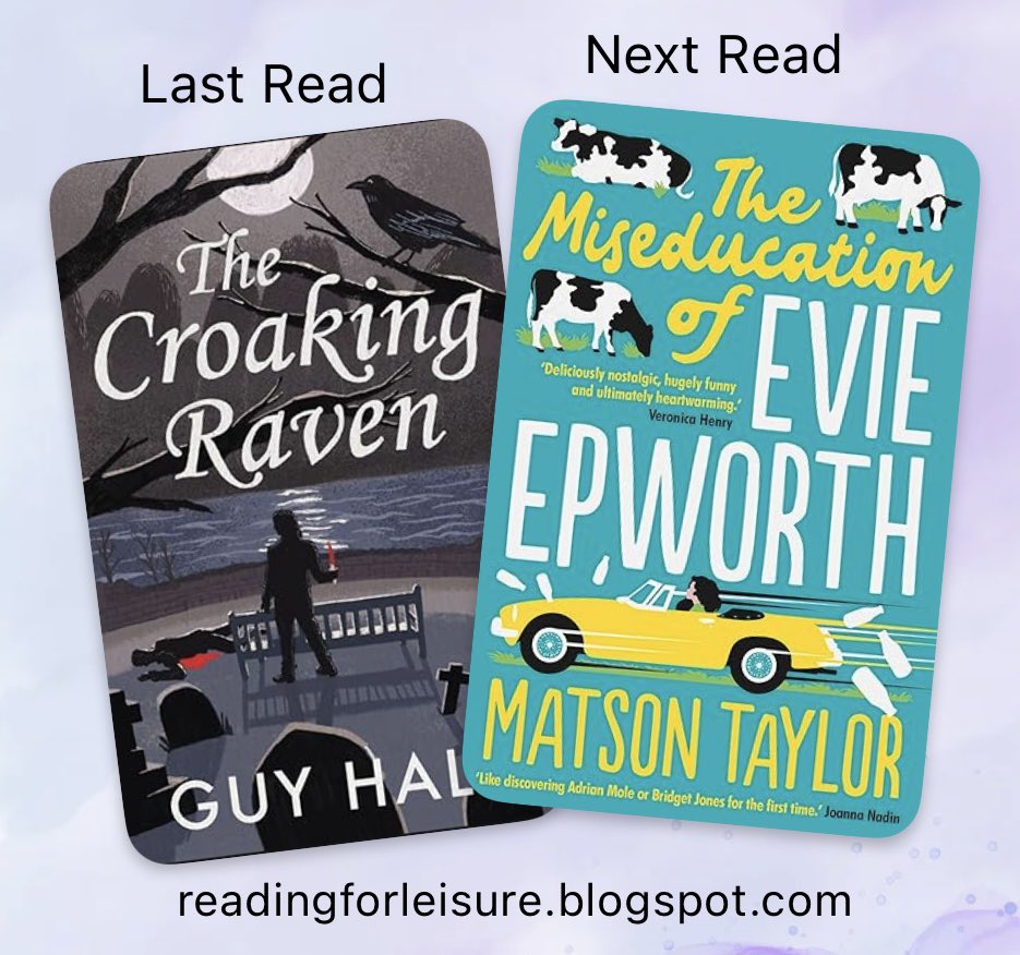 Debbie_Hart_UK's tweet photo. #TheCroakingRaven from @HaleWrites, @bullingtonpress and @Lovebookstours has left me wanting to know more. Now making an early start on my November book group read, #TheMiseducationOfEvieEpworth by @matson_taylor_ https://t.co/YvI4mSVsK5