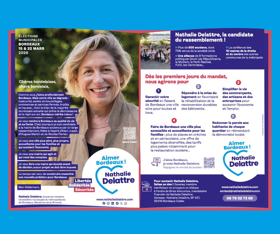 n_delattre's tweet image. 💙 Comme vous, j’aime profondément Bordeaux. Pourtant, notre ville se dégrade. 

Dès les premiers jours du mandat, nous agirons autour de cinq priorités claires !

📲Pour suivre notre actualité et recevoir les nouvelles de la campagne : form.qomon.org/d11214ea-sinsc…

#bordeaux