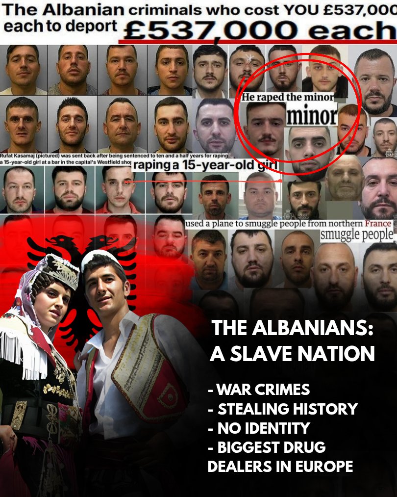 🇦🇱 Albanians: European by name, North African by soul

From slaves of the Ottomans and selling their religion for tax cuts, to drug dealers and the most criminal European group

A thread and analysis on the most failed nation in the history of the European continent
