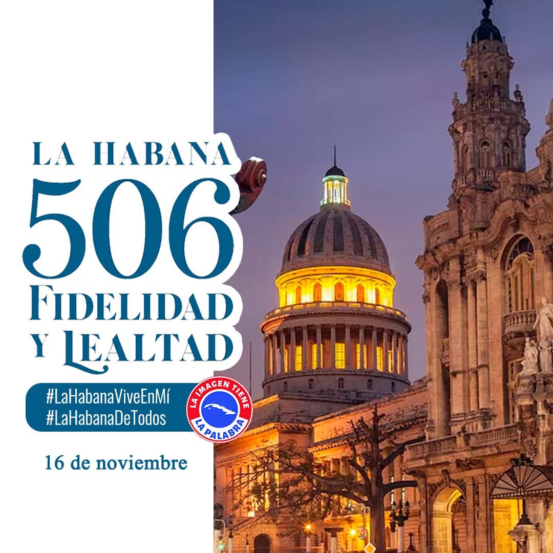 🇨🇺#Cuba | La Habana es "un estado de ánimo del cual nadie queda indiferente". Eusebio Leal
💮Hoy La Habana viste lo mejor en el aniversario 506 de la fundación de la villa San Cristóbal de La Habana.
#LaHabanaViveEnMí #100AñosConFidel

@GobHabana
<a href="/GAcinox/">Grupo Empresarial Aceros y sus Derivados. #ACINOX</a>
<a href="/AsambleaCuba/">Asamblea Nacional Cuba</a>