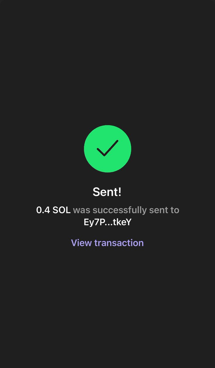 0.4 $Sol just sent...

Said it before, not fucking around..

When i say to drop your wallet address just DO IT ✅️

Like &amp; RT = DOUBLE chance