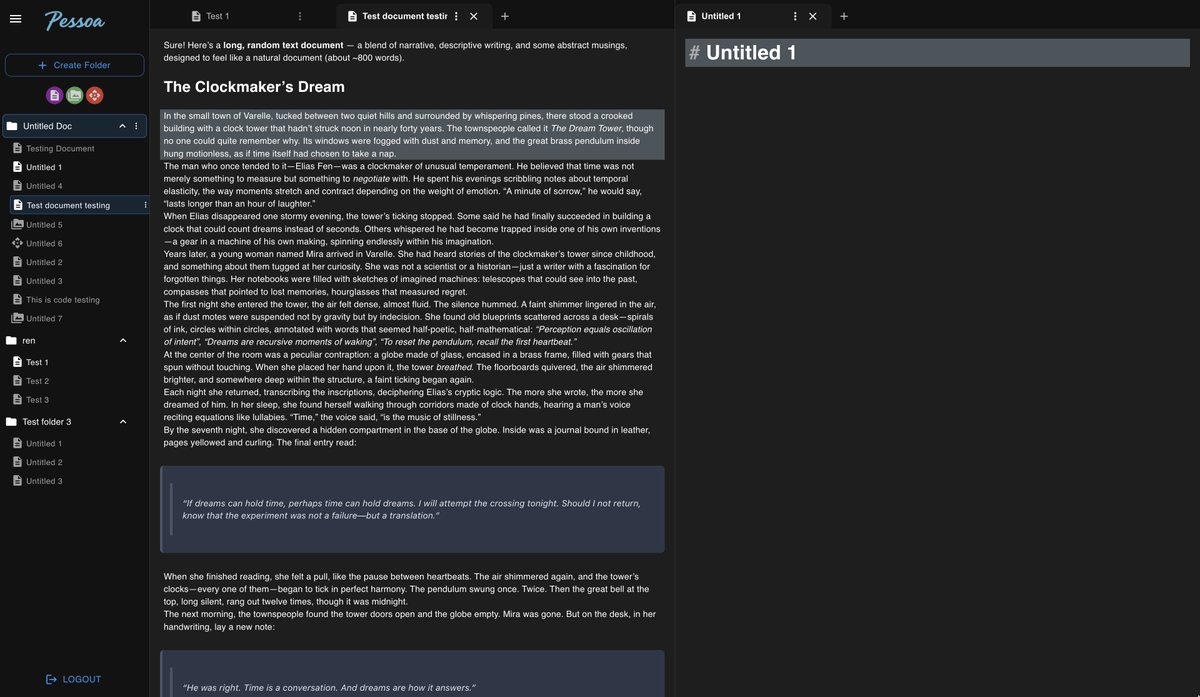 MaunishD's tweet photo. Had to take a break, but now back at it again, re-starting the streak. 

Day 1 of #100DaysOfVibeCoding 
Improved tab functionality in https://t.co/6E5AoUHH4n . 
Added VS Code-like tab features, closing multiple tabs, split view, and opening tabs from multiple folders. https://t.co/V0qRc6LiBS