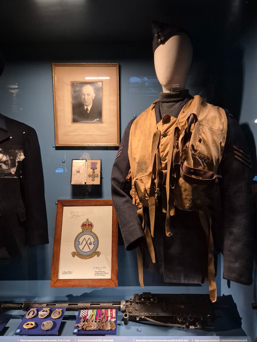 Just some of the excellent exhibits on display at the Czech Military History Museum. Pieces from the campaigns in North Africa, Dunkirk and Czech RAF Bomber Command squadron.

The Pravda Vitez banner (the Truth Prevails) flown in Jericho by Czechs assembling in the Middle East.