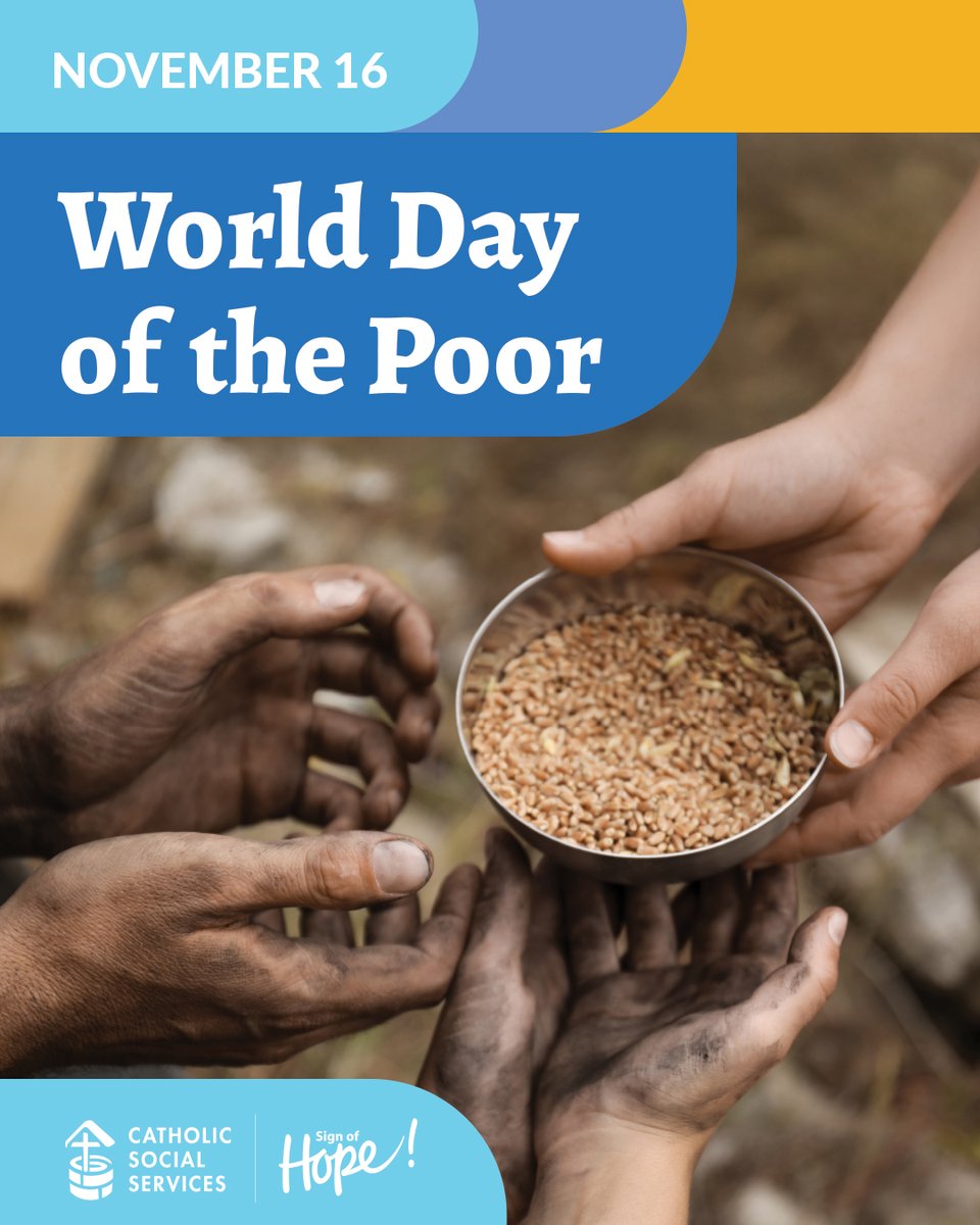 cssalberta's tweet image. World Day of the Poor is a day in which we are encouraged to consider those less fortunate than ourselves, and to give generously what we can. #cssalberta #worlddayofthepoor