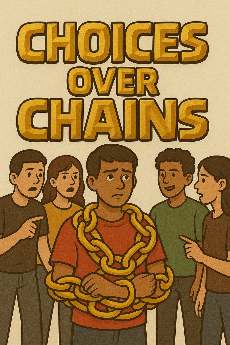choiceoverchain's tweet image. Break the chains of peer pressure—choose the path that reflects you. #PaveYourPath