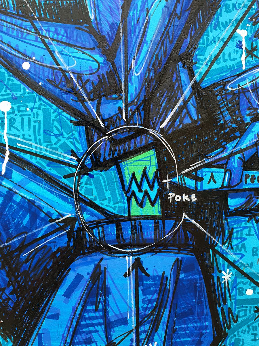 AA7isanartist_'s tweet image. NEW PIECE‼️
Title: 'HOW IRONIC'
Size: 21x25inches 
Medium: paint and alcohol markers.

In the last 3 weeks,I had a 2-week span of insane lower back pain because I sat down too much (maybe in the wrong posture). I wasn't able to draw but I recovered,made this drawing,and sold it😁