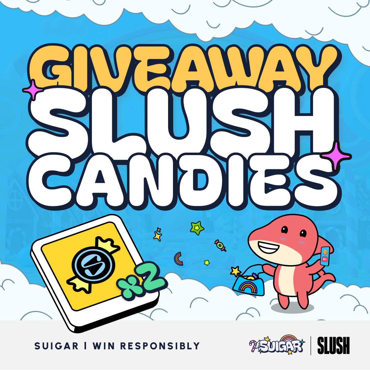 🎁 Suigar x SlushWallet giveaway! 

GM SUI FAM! We’re giving away 2 Slush Candies to give you a x1.5 ticket boost for the $5.000 prize 🍬

🏆 2 winners, 2 Slush Candies NFT!!

How to Enter: 
1️⃣ Follow <a href="/Suigar_com/">Suigar</a>
2️⃣ Like &amp; Retweet 
3️⃣ Comment SUI address &amp; Tag 2 friendz 

⏰