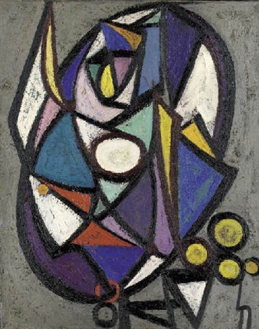 Luigibg's tweet photo. Lee krasner, Untitled (Still life grey ground), 1940–1943 https://t.co/2Ko1oAvRLT